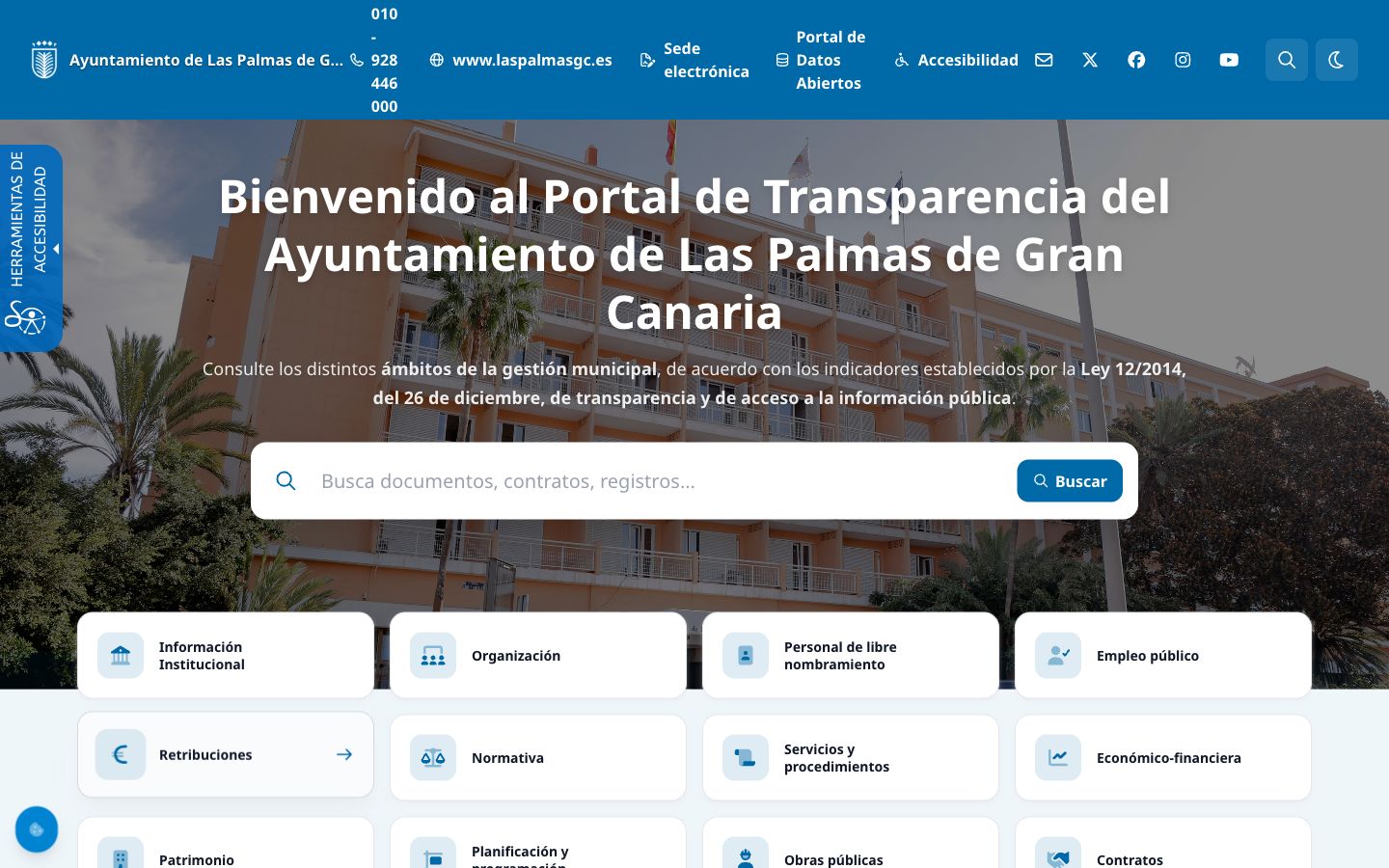 Portal de Transparencia del Ayuntamiento de Las Palmas de Gran Canaria